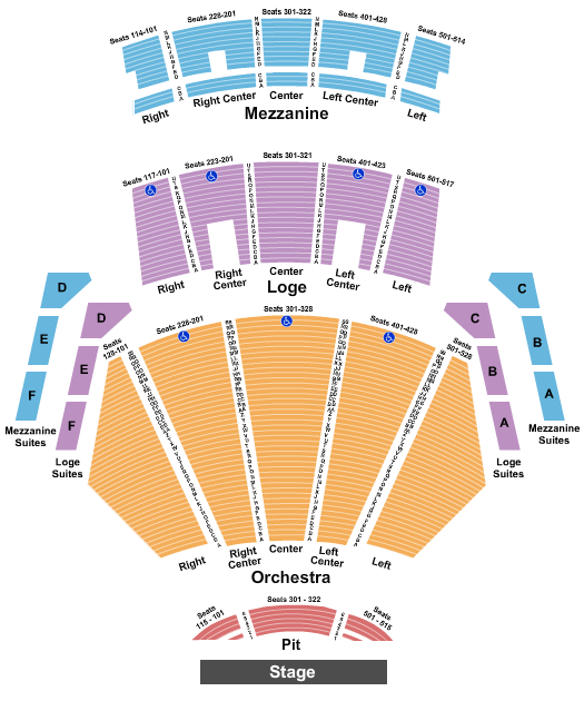 Peacock Theater Fonseca Seating Chart